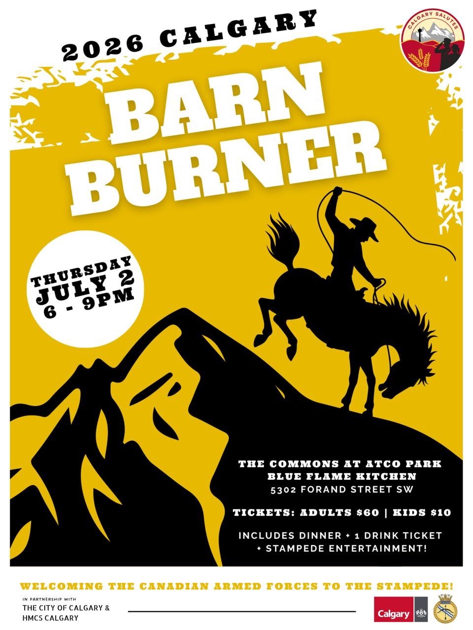 2026 Calgary Barn Burner poster variant 2
