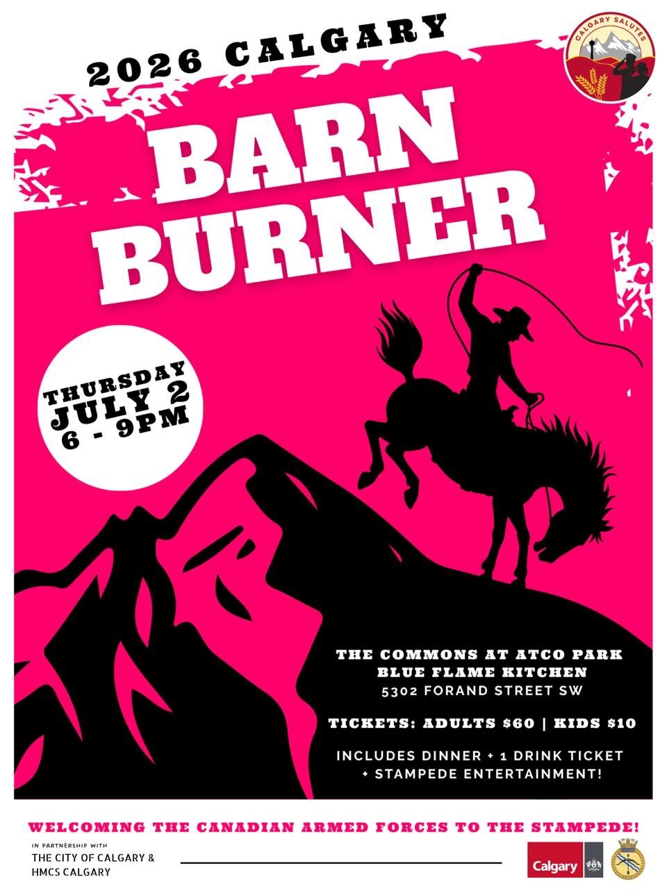 2026 Calgary Barn Burner poster variant 3