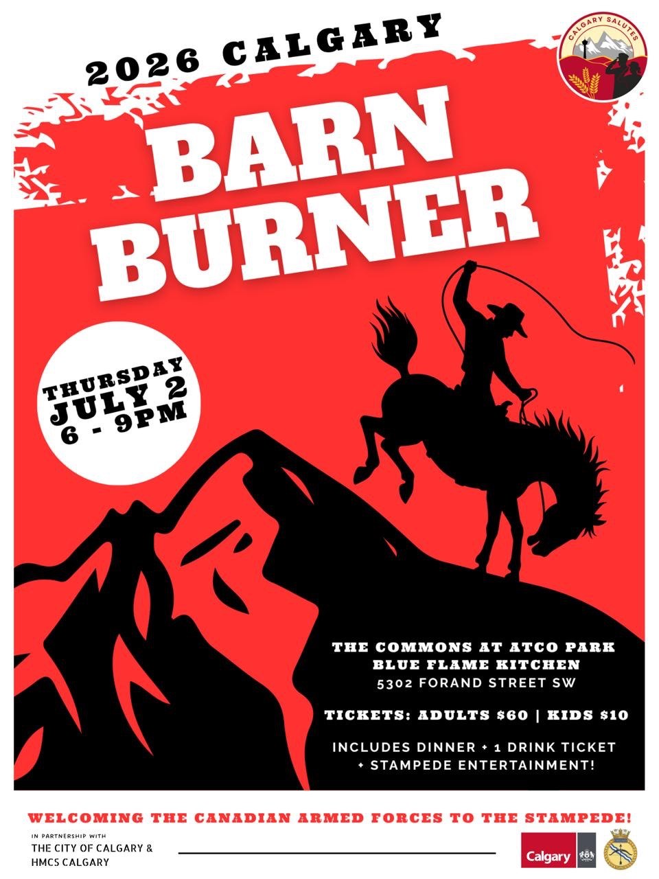 2026 Calgary Barn Burner poster variant 4