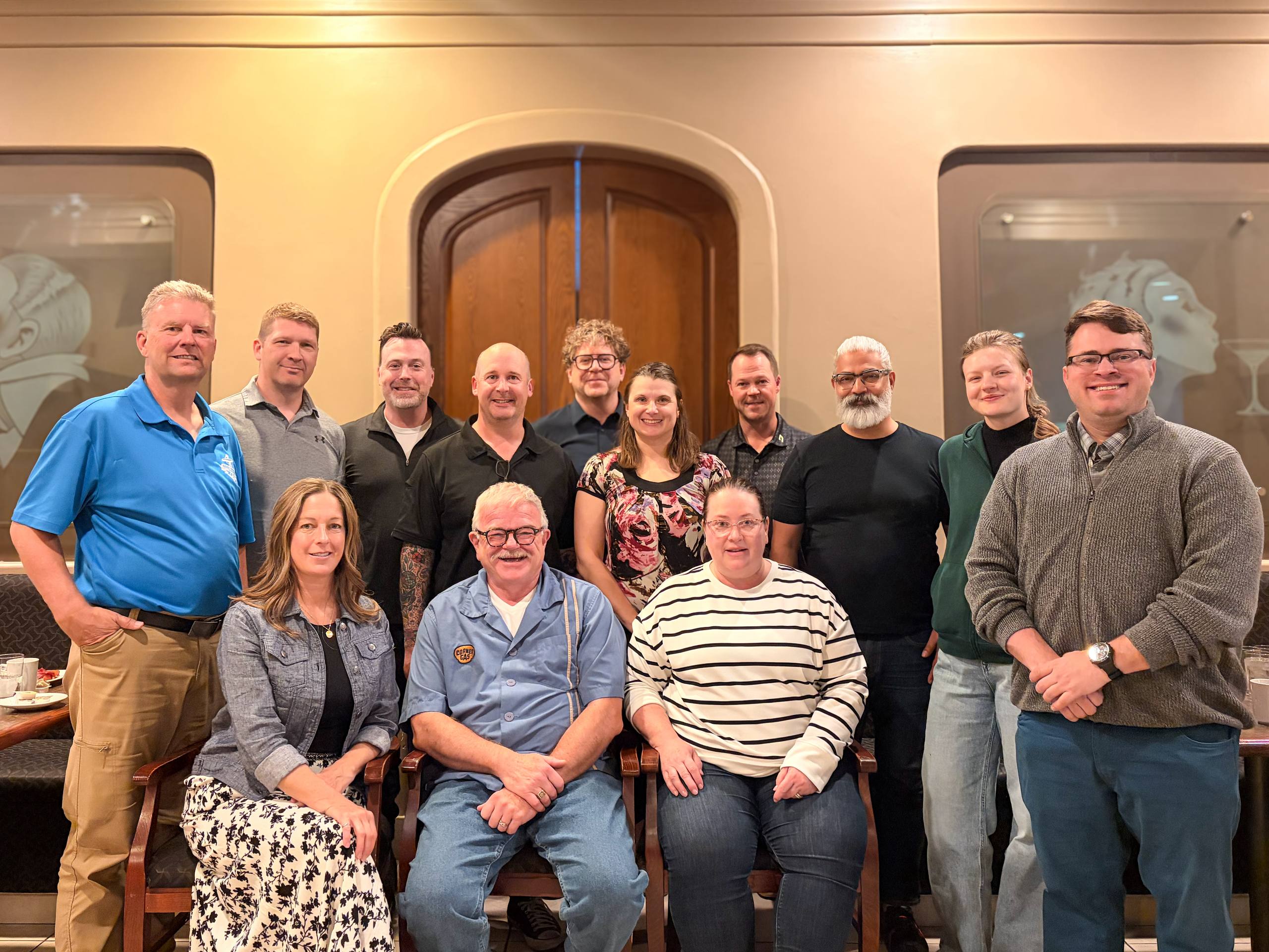 Group photo of the HMCS Calgary Command Team Brunch attendees, June 7, 2026
