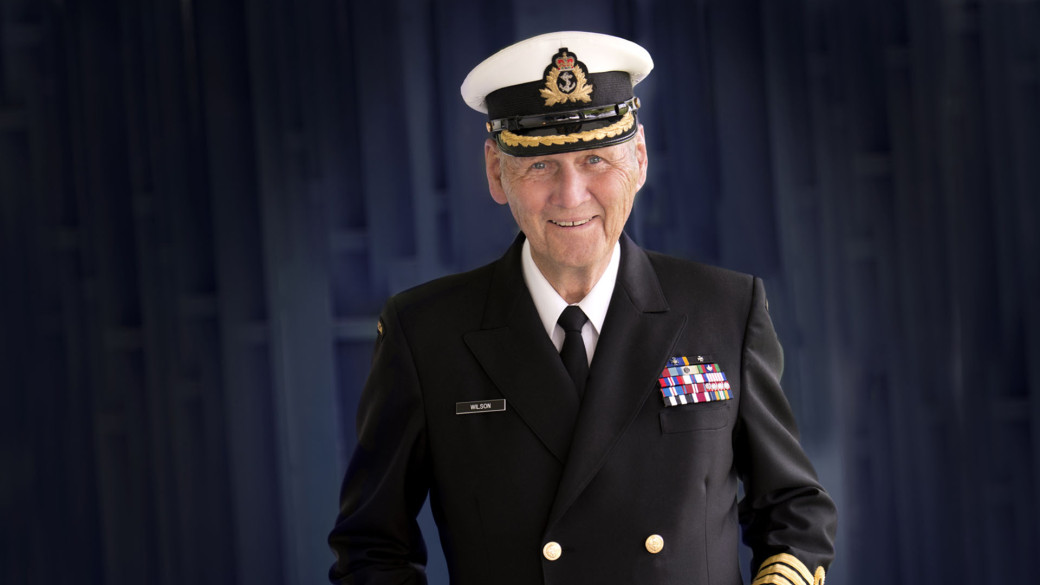 Captain(N) William Hargen ‘Captain Bill’ Wilson in Royal Canadian Navy uniform.